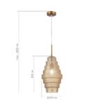 SL1001.203.01 Подвес ST-Luce Латунь/Коньячный E27 1*40W REXITE — изображение 6