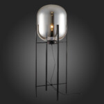 SL1050.725.01 Торшер ST-Luce Черный/Дымчатый E27 1*40W (из 2-х коробок) BURASCA — изображение 2