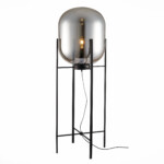 SL1050.725.01 Торшер ST-Luce Черный/Дымчатый E27 1*40W (из 2-х коробок) BURASCA — изображение 3