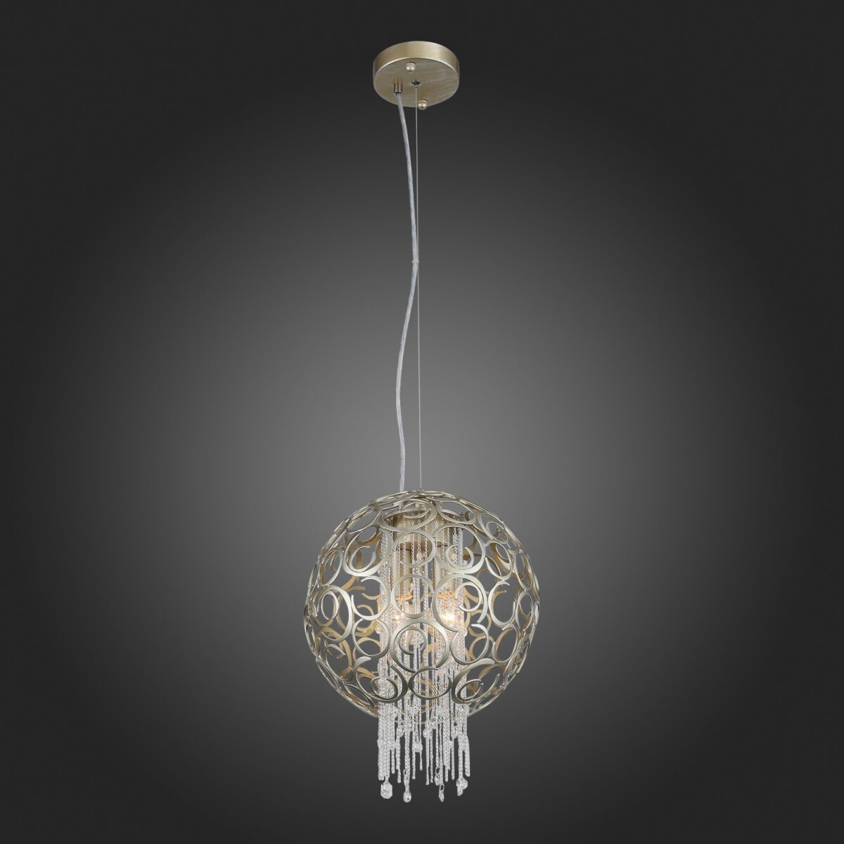 SL1101.203.02 Люстра подвесная ST-Luce Шампань/Шампань, Прозрачный E14 2*40W DOLCIMA — изображение 2