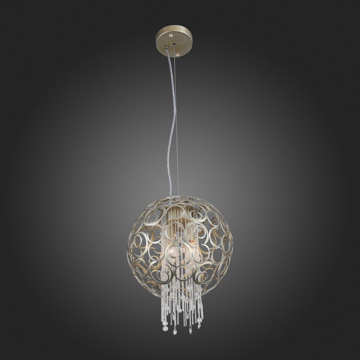 SL1101.203.02 Люстра подвесная ST-Luce Шампань/Шампань, Прозрачный E14 2*40W DOLCIMA — изображение 5