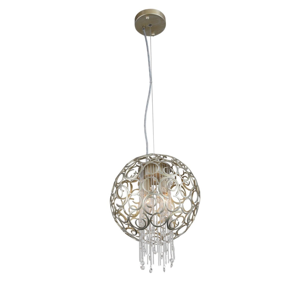 SL1101.203.02 Люстра подвесная ST-Luce Шампань/Шампань, Прозрачный E14 2*40W DOLCIMA — изображение 6