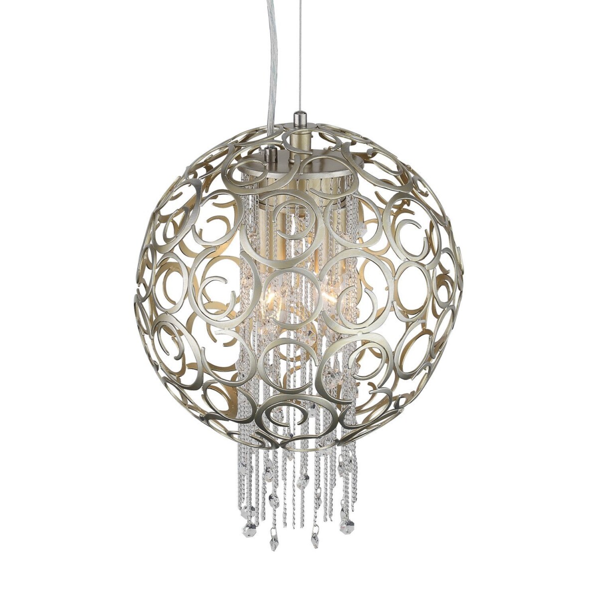 SL1101.203.02 Люстра подвесная ST-Luce Шампань/Шампань, Прозрачный E14 2*40W DOLCIMA — изображение 12