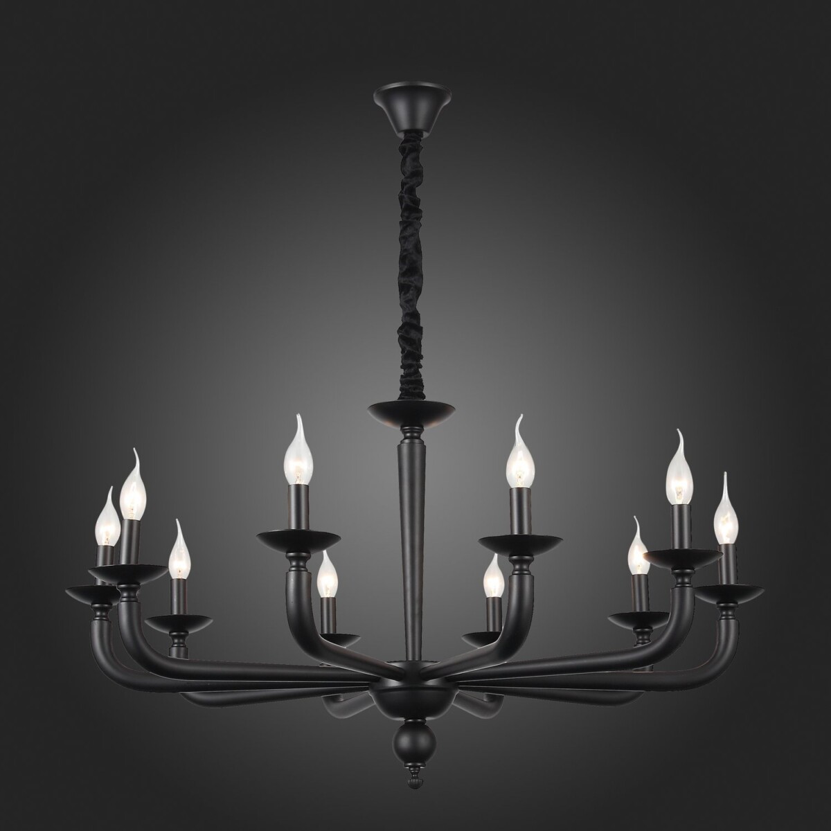 SL1114.403.10 Люстра подвесная ST-Luce Черный E14 10*40W FORTEZA — изображение 2