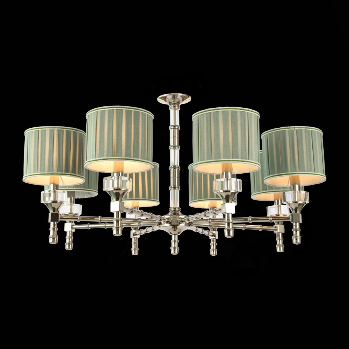 SL1121.103.08_01B SL1121.103.08 Люстра подвесная ST-Luce Никель/Оливковый E14 8*40W OLEO — изображение 1