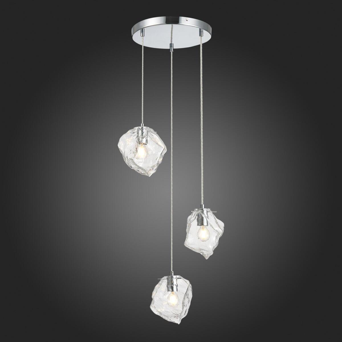 SL1175.103.03 Светильник подвесной ST-Luce Хром/Прозрачный E14 3*40W PORTICI — изображение 2