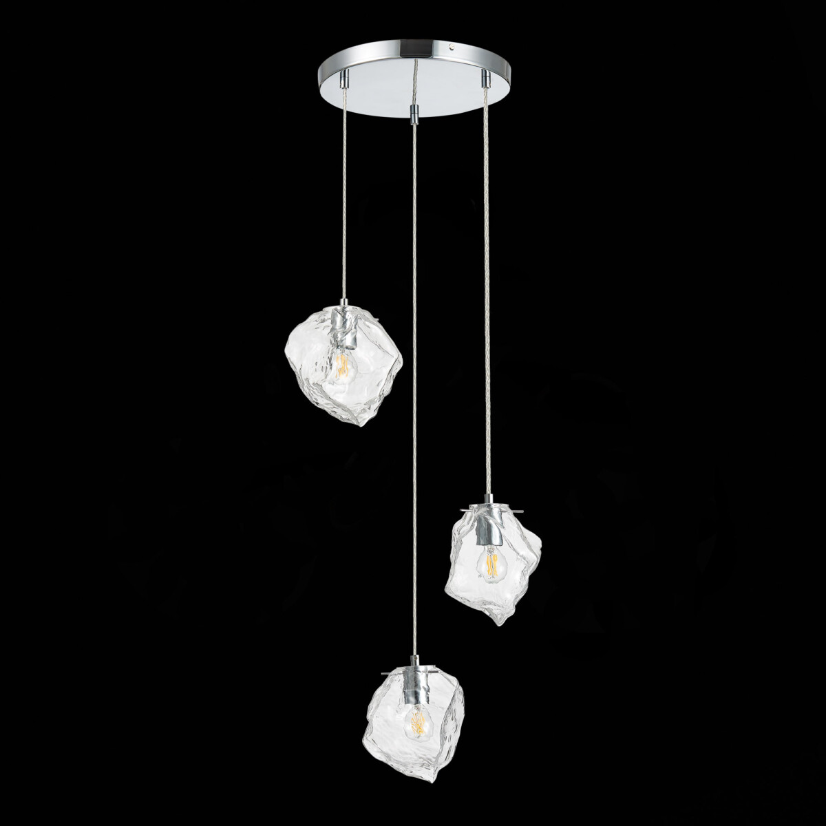 SL1175.103.03 Светильник подвесной ST-Luce Хром/Прозрачный E14 3*40W PORTICI — изображение 4