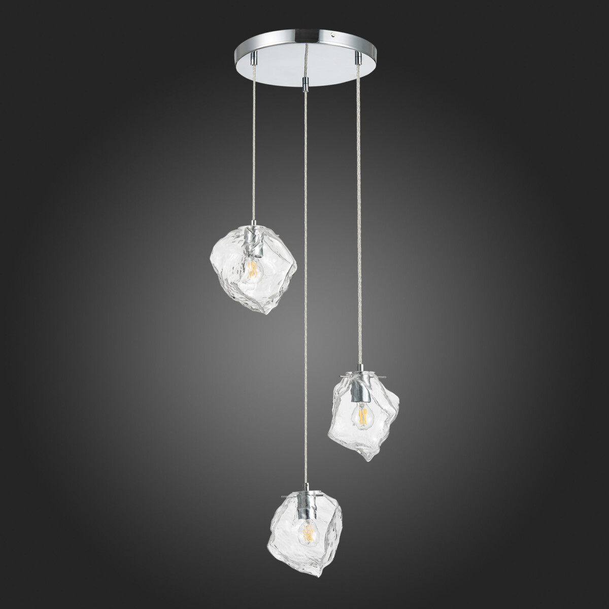 SL1175.103.03 Светильник подвесной ST-Luce Хром/Прозрачный E14 3*40W PORTICI — изображение 5