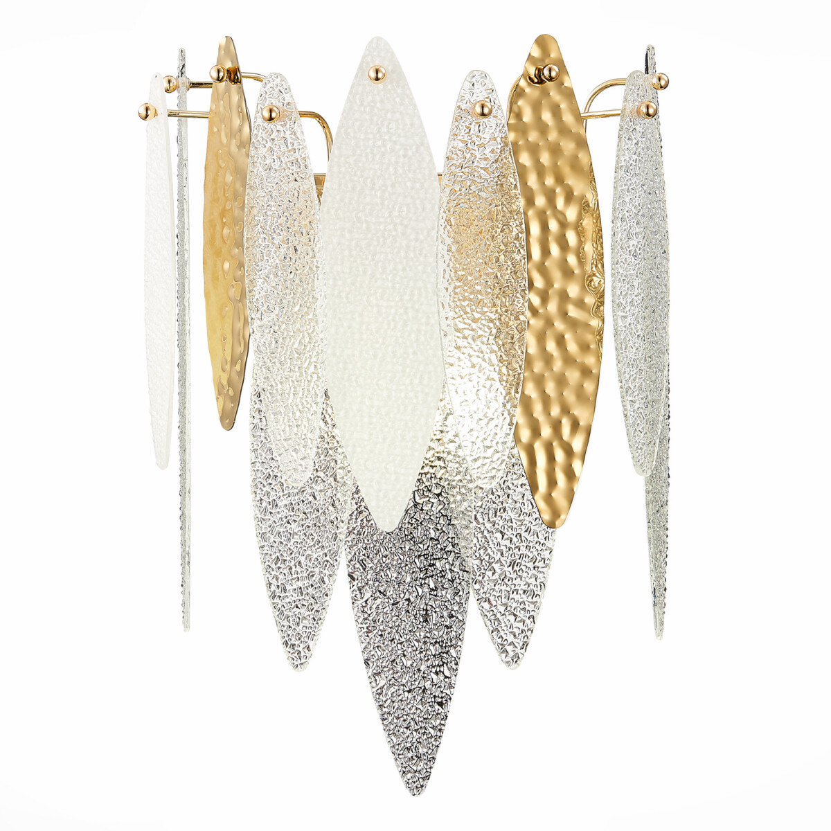 SL1224.201.02 Бра ST-Luce Золотистый/Прозрачный, Белый E14 2*60W LASTRA — изображение 3