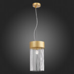 SL1225.203.01 Светильник подвесной ST-Luce Золотистый/Золотистый, Прозрачный E27 1*60W CONTATTO — изображение 5