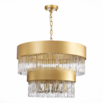 SL1225.203.09 Люстра подвесная ST-Luce Золотистый/Золотистый, Прозрачный E14 9*40W CONTATTO — изображение 6