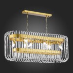 SL1228.203.08 Люстра подвесная ST-Luce Золотистый/Прозрачный E14 8*40W GROSSETO — изображение 2