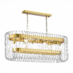 SL1228.203.08 Люстра подвесная ST-Luce Золотистый/Прозрачный E14 8*40W GROSSETO — изображение 3