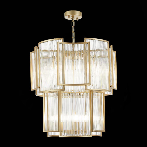 SL1234.203.08 Люстра подвесная ST-Luce Шампань/Прозрачный, Шампань E14 8*60W COSENZA