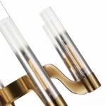 SL1235.303.08 Люстра подвесная ST-Luce Латунь/Хром, Прозрачный E27 8*40W ETTORE — изображение 5