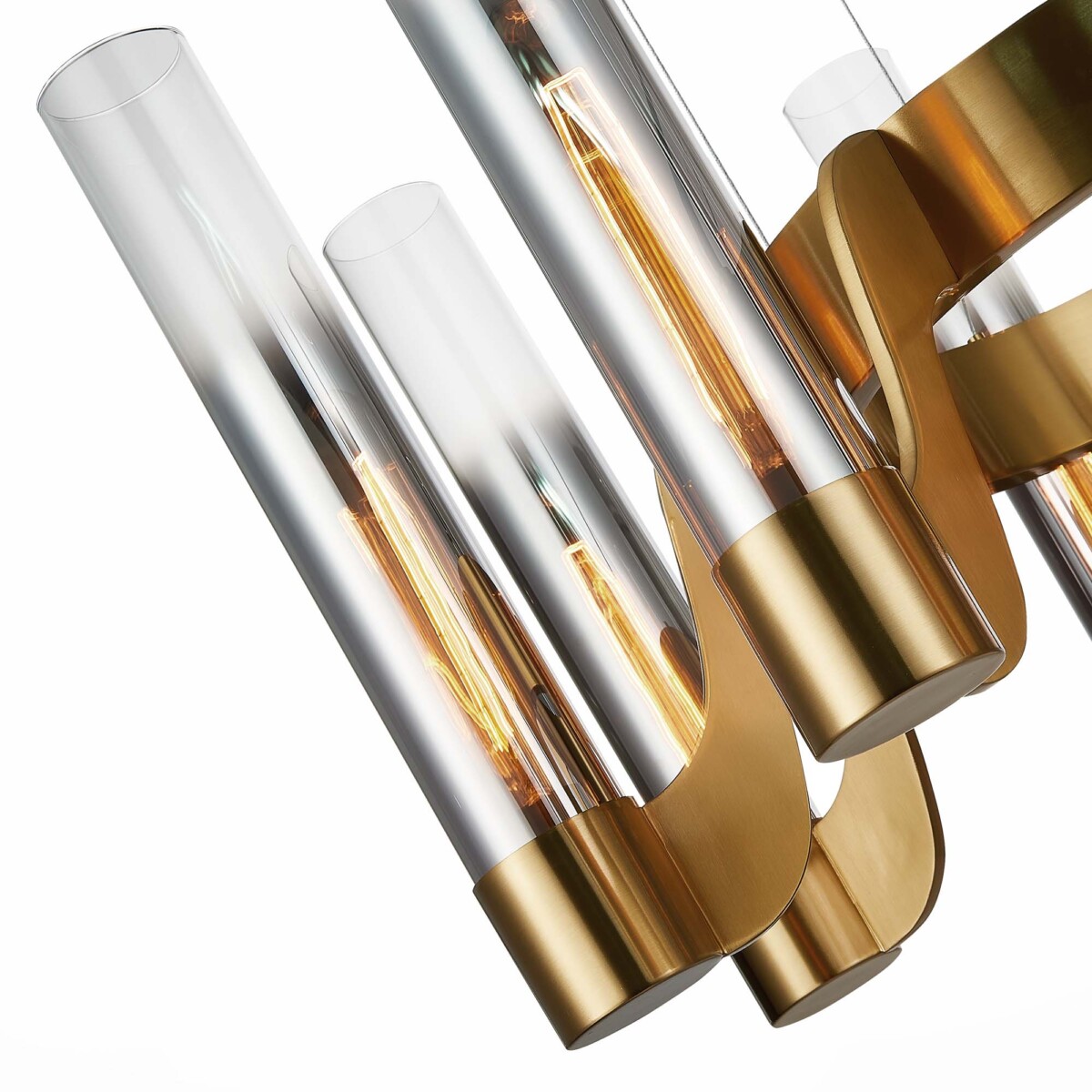 SL1235.303.08 Люстра подвесная ST-Luce Латунь/Хром, Прозрачный E27 8*40W ETTORE — изображение 6