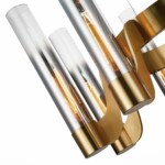 SL1235.303.08 Люстра подвесная ST-Luce Латунь/Хром, Прозрачный E27 8*40W ETTORE — изображение 6