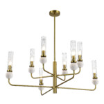 SL1244.303.08 Светильник подвесной ST-Luce латунь/прозрачный E14 8*40W MEDEA — изображение 3