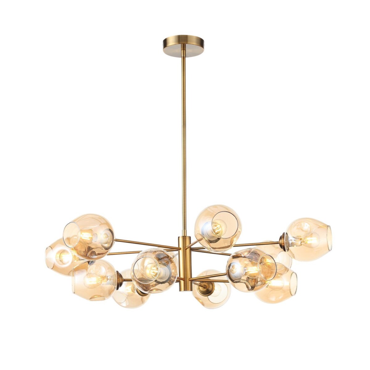 SL1500.203.12 Светильник подвесной ST-Luce Золотистый/Янтарный E14 12*40W FOVIA — изображение 6