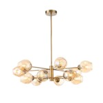 SL1500.203.12 Светильник подвесной ST-Luce Золотистый/Янтарный E14 12*40W FOVIA — изображение 6