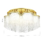 SL1511.202.07 Люстра потолочная ST-Luce Золотистый/Белый E27 7*60W ALLEGRO — изображение 4