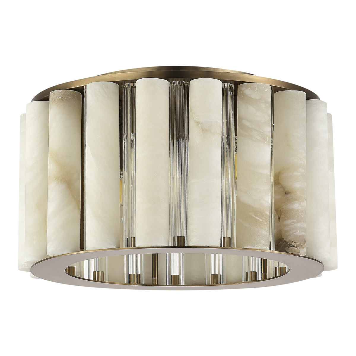 SL1516.302.06 Светильник потолочный ST-Luce Бронза, Прозрачный/Белый алебастр E14 6*40W DELIGHT — изображение 2