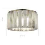 SL1516.302.06 Светильник потолочный ST-Luce Бронза, Прозрачный/Белый алебастр E14 6*40W DELIGHT — изображение 3