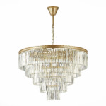 SL1624.203.15 Люстра подвесная ST-Luce шампань/прозрачный E14 15*40W ERCOLANO — изображение 4