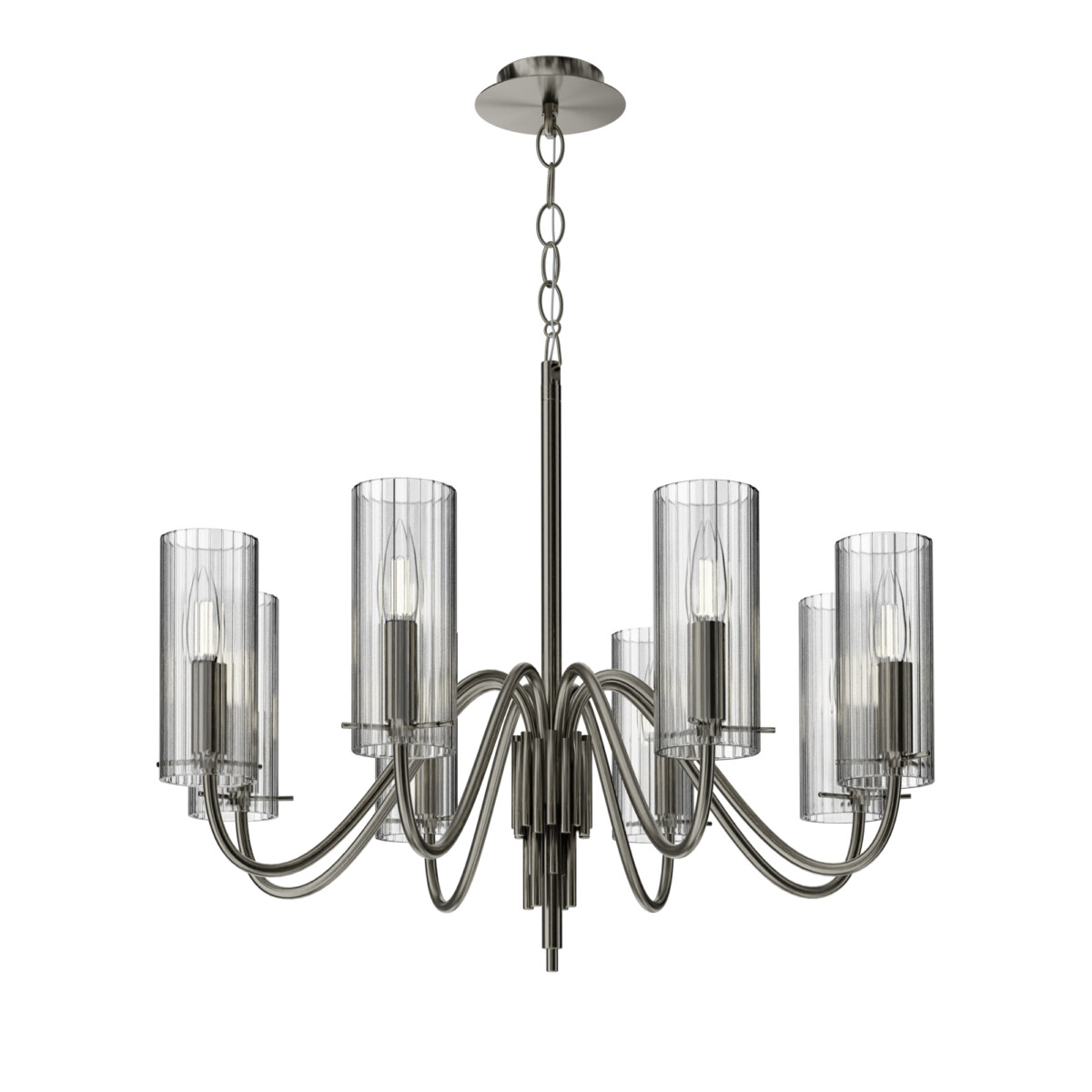 SL2005.103.08 Светильник подвесной ST-Luce никиль/прозрачный E14 8*40W SANTORI — изображение 3