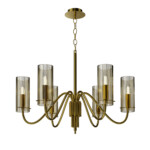 SL2005.303.06 Светильник подвесной ST-Luce латунь/коньячный E14 6*40W SANTORI — изображение 3