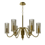 SL2005.303.06 Светильник подвесной ST-Luce латунь/коньячный E14 6*40W SANTORI — изображение 4