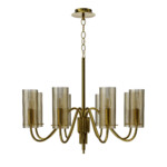 SL2005.303.08 Светильник подвесной ST-Luce латунь/коньячный E14 8*40W SANTORI — изображение 2