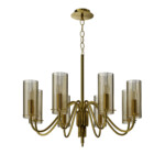 SL2005.303.08 Светильник подвесной ST-Luce латунь/коньячный E14 8*40W SANTORI — изображение 4