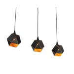 SL258.403.03 Люстра подвесная ST-Luce Черный/Черный, Золото E14 3*40W ENIGMA — изображение 6