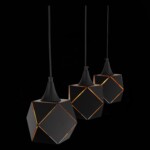 SL258.403.03 Люстра подвесная ST-Luce Черный/Черный, Золото E14 3*40W ENIGMA — изображение 7