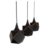SL258.403.03 Люстра подвесная ST-Luce Черный/Черный, Золото E14 3*40W ENIGMA — изображение 9