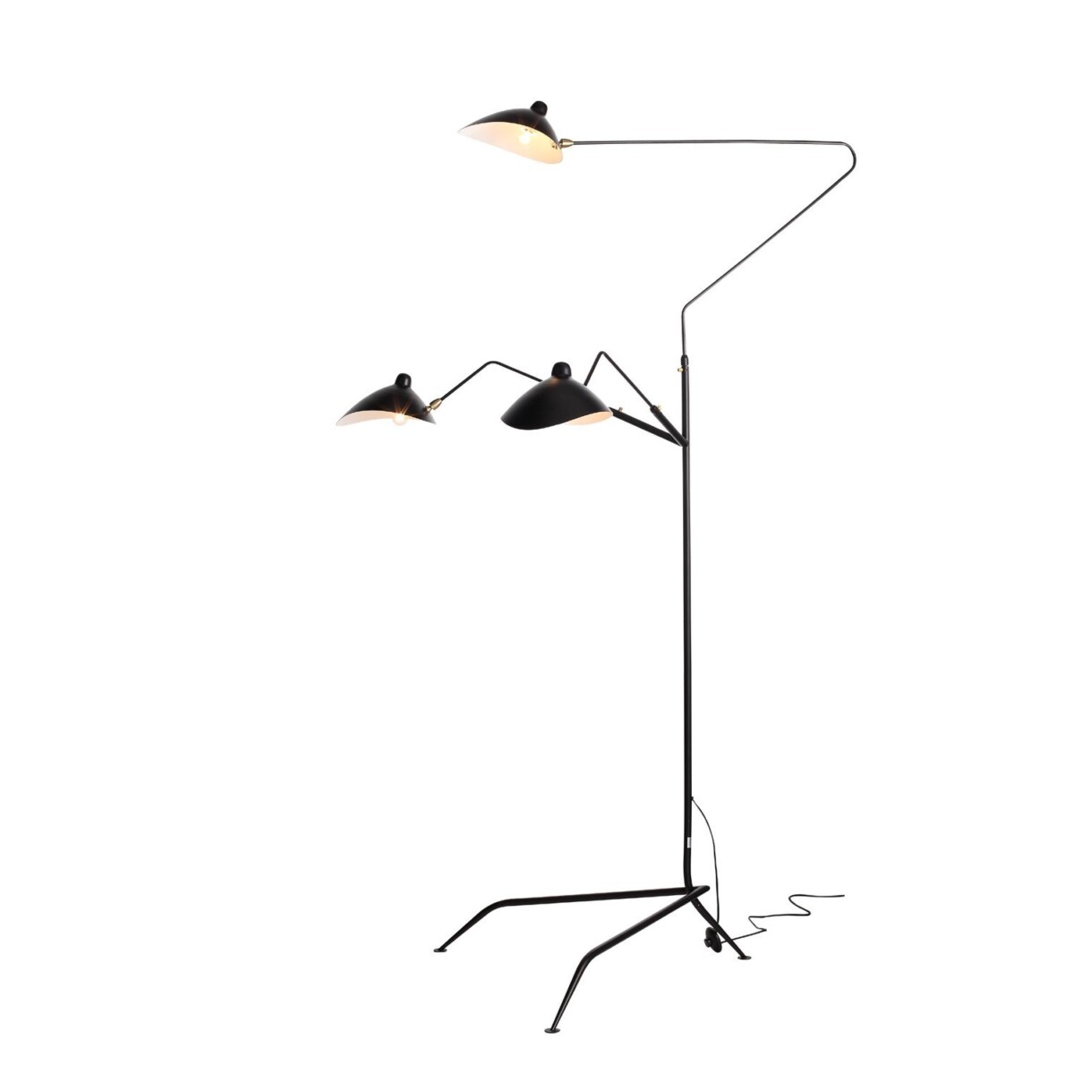 SL305.405.03 Торшер ST-Luce Черный/Черный, Белый E27 3*60W SPRUZZO — изображение 3