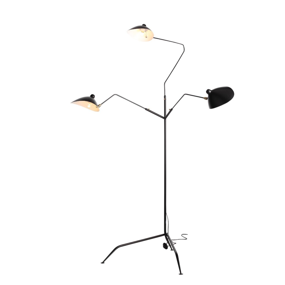 SL305.405.03 Торшер ST-Luce Черный/Черный, Белый E27 3*60W SPRUZZO — изображение 6