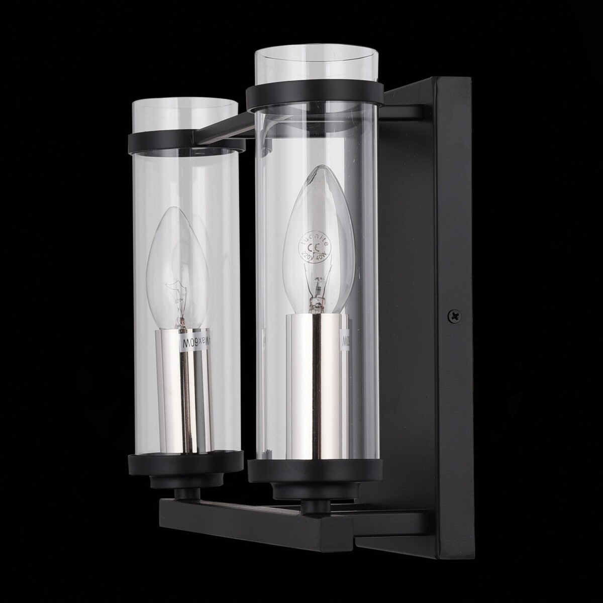 SL334.401.02 Бра ST-Luce Черный, Никель/Прозрачный E14 2*60W BICHERO — изображение 7