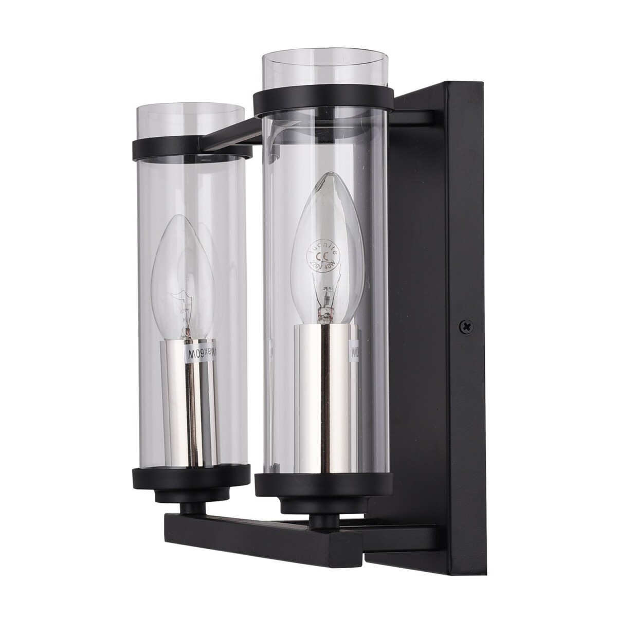 SL334.401.02 Бра ST-Luce Черный, Никель/Прозрачный E14 2*60W BICHERO — изображение 9