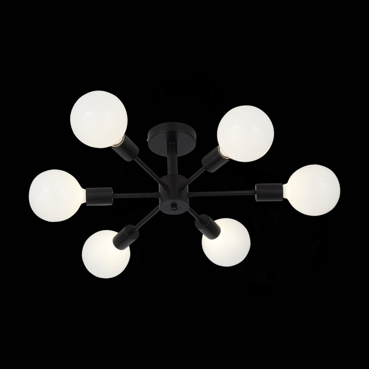 SL419.402.06 Светильник потолочный Черный E27 6*60W ANO — изображение 1