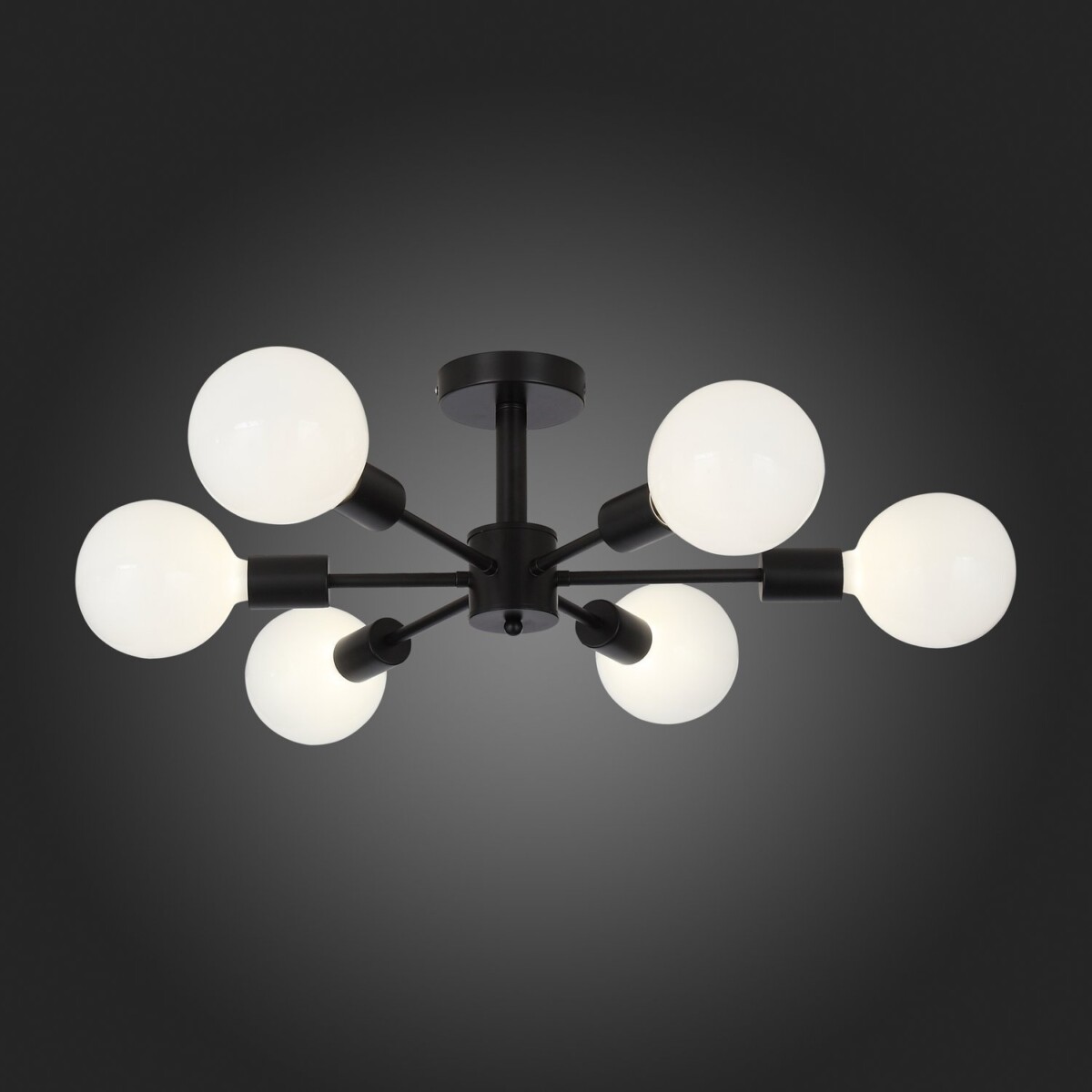 SL419.402.06 Светильник потолочный Черный E27 6*60W ANO — изображение 5