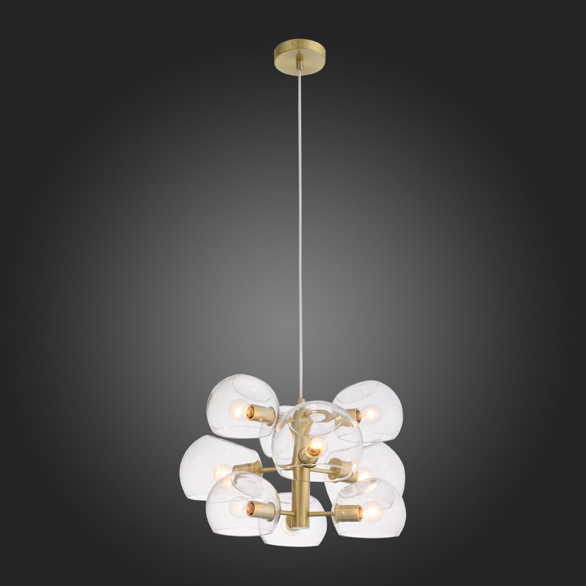 SL434.203.09 Люстра подвесная ST-Luce Латунь/Прозрачный E14 9*40W CALMARE — изображение 2