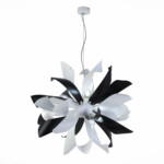 SL453.453.06E Люстра подвесная ST-Luce Черный, Белый/Черный, Белый E14 6*40W SPIRAGLIO — изображение 3