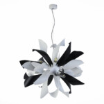 SL453.453.06E Люстра подвесная ST-Luce Черный, Белый/Черный, Белый E14 6*40W SPIRAGLIO — изображение 6