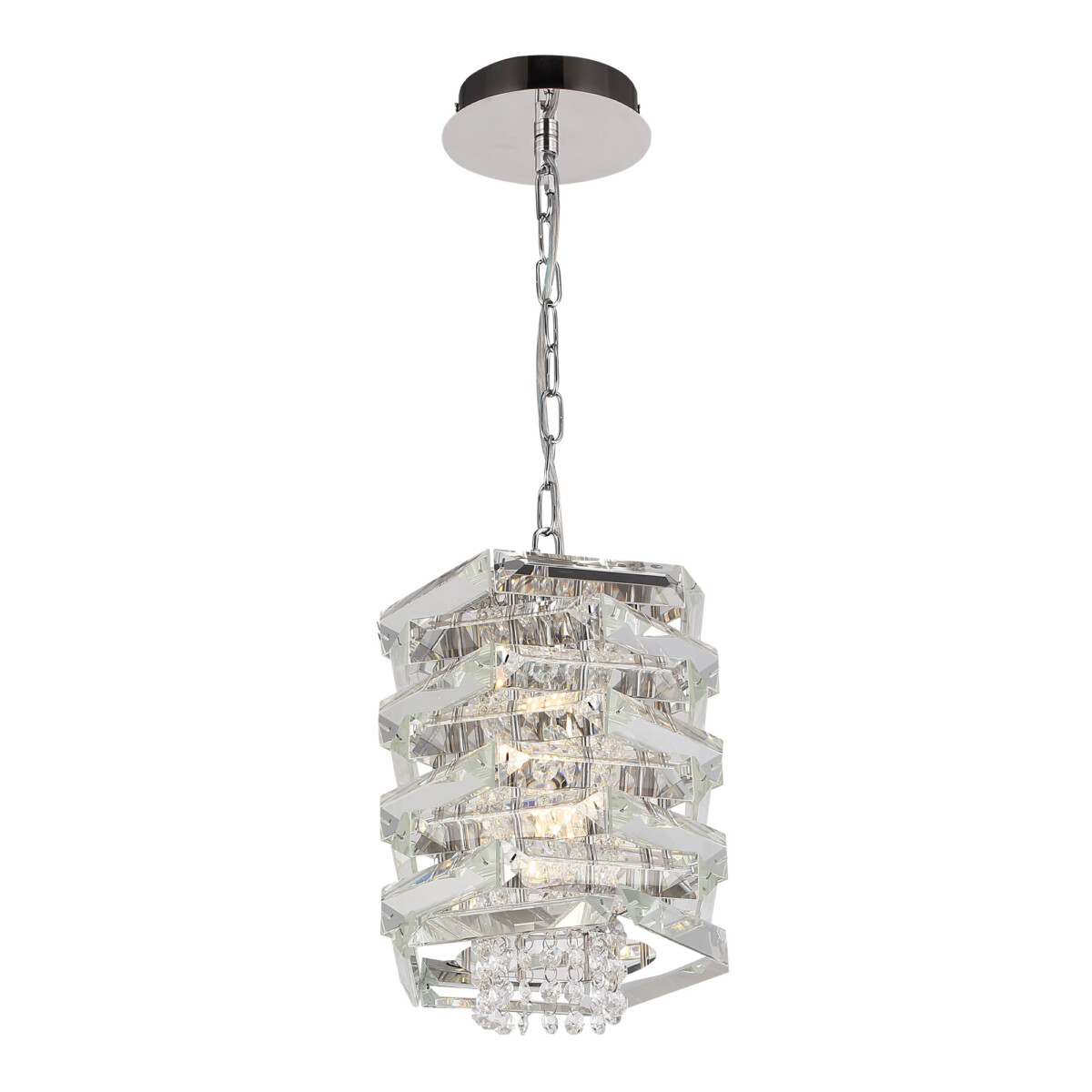 SL6137.103.01 Светильник подвесной ST-Luce никель/прозрачный E14 1*40W STROZZI — изображение 4