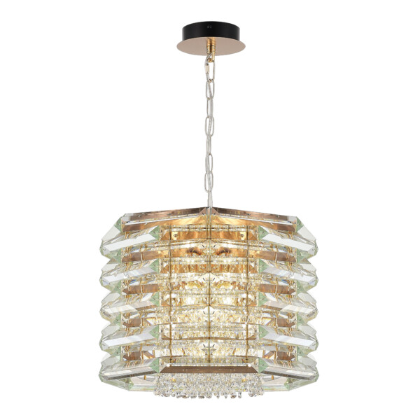 SL6137.203.08 Светильник подвесной ST-Luce медь/прозрачный E14 8*40W STROZZI