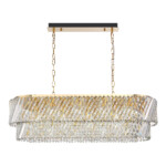 SL6138.303.14 Светильник подвесной ST-Luce латунь/прозрачный E14 14*40W RITZ