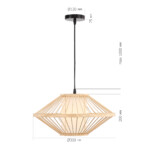 SL6241.533.01 Светильник подвесной ST-Luce Древесный/Белый E27 1*40W ALMA — изображение 6