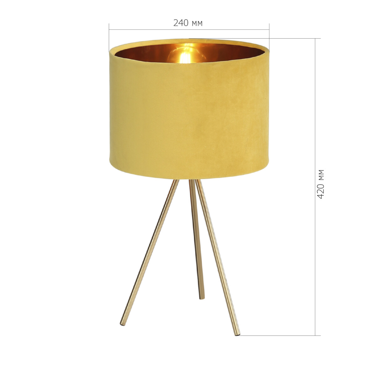SL6242.204.01 Прикроватная лампа ST-Luce Золотистый/Желтый E27 1*40W FUEGO — изображение 5